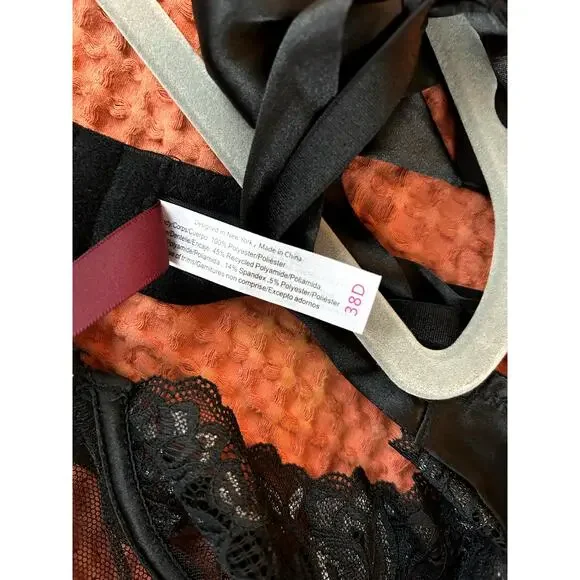 Adore Me | Fantasia Unlined Babydoll Dress Lingerie in Black | NWT | Size 38D - Picture 6 of 6